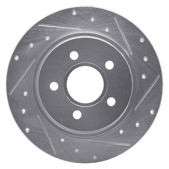R1 Concepts® - eLINE™ Drilled and Slotted 1-Piece Rear Passenger Side Brake Rotor