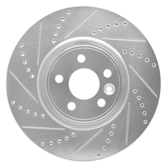R1 Concepts® - eLINE™ Drilled and Slotted 1-Piece Front Driver Side Brake Rotor