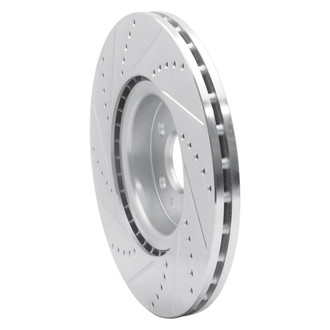 R1 Concepts® - eLINE™ Drilled and Slotted 1-Piece Front Passenger Side Brake Rotor
