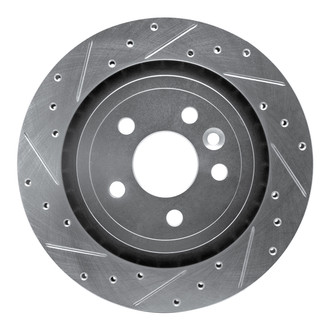R1 Concepts® - eLINE™ Drilled and Slotted 1-Piece Rear Driver Side Brake Rotor