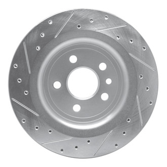 R1 Concepts® - eLINE™ Drilled and Slotted 1-Piece Rear Passenger Side Brake Rotor