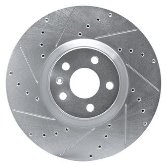 R1 Concepts® - eLINE™ Drilled and Slotted 1-Piece Front Driver Side Brake Rotor