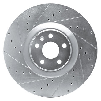 R1 Concepts® - eLINE™ Drilled and Slotted 1-Piece Front Driver Side Brake Rotor