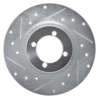 R1 Concepts® - eLINE™ Drilled and Slotted 1-Piece Front Driver Side Brake Rotor