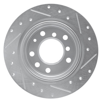 R1 Concepts® - eLINE™ Drilled and Slotted 1-Piece Rear Driver Side Brake Rotor