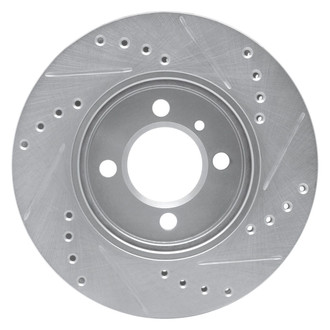 R1 Concepts® - eLINE™ Drilled and Slotted 1-Piece Front Driver Side Brake Rotor