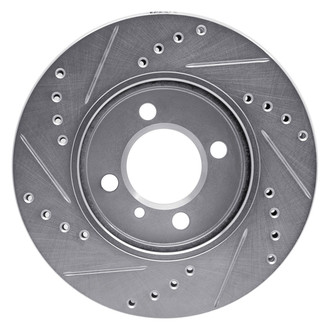 R1 Concepts® - eLINE™ Drilled and Slotted 1-Piece Front Passenger Side Brake Rotor