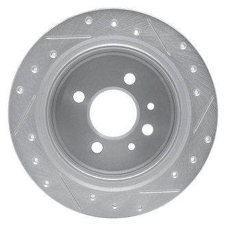 R1 Concepts® - eLINE™ Drilled and Slotted 1-Piece Rear Driver Side Brake Rotor