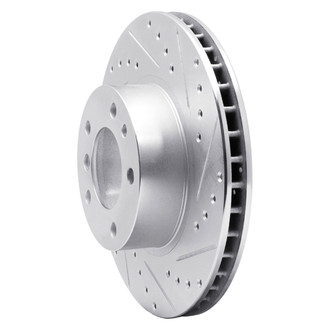 R1 Concepts® - eLINE™ Drilled and Slotted 1-Piece Front Passenger Side Brake Rotor