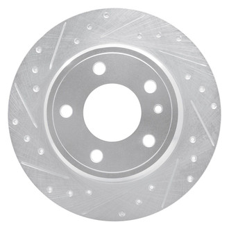 R1 Concepts® - eLINE™ Drilled and Slotted 1-Piece Rear Driver Side Brake Rotor