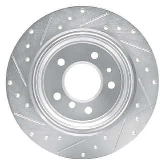 R1 Concepts® - eLINE™ Drilled and Slotted 1-Piece Rear Passenger Side Brake Rotor