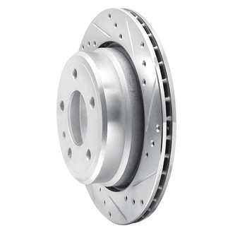 R1 Concepts® - eLINE™ Drilled and Slotted 1-Piece Rear Passenger Side Brake Rotor