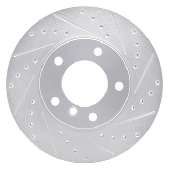 R1 Concepts® - eLINE™ Drilled and Slotted 1-Piece Front Passenger Side Brake Rotor