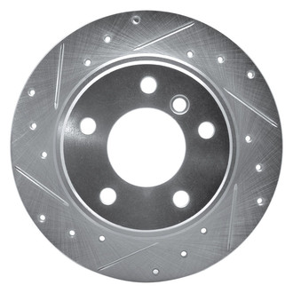 R1 Concepts® - eLINE™ Drilled and Slotted 1-Piece Rear Driver Side Brake Rotor