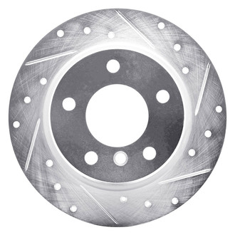 R1 Concepts® - eLINE™ Drilled and Slotted 1-Piece Rear Passenger Side Brake Rotor