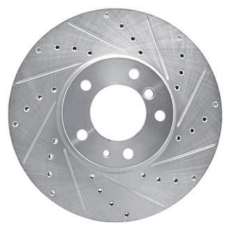 R1 Concepts® - eLINE™ Drilled and Slotted 1-Piece Front Passenger Side Brake Rotor