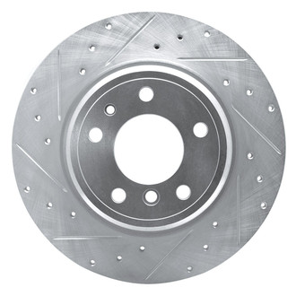 R1 Concepts® - eLINE™ Drilled and Slotted 1-Piece Rear Driver Side Brake Rotor