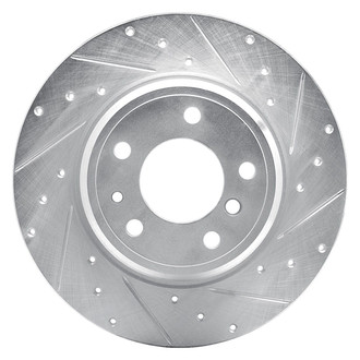 R1 Concepts® - eLINE™ Drilled and Slotted 1-Piece Rear Passenger Side Brake Rotor