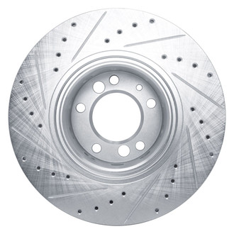 R1 Concepts® - eLINE™ Drilled and Slotted 1-Piece Front Passenger Side Brake Rotor