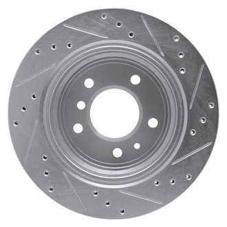R1 Concepts® - eLINE™ Drilled and Slotted 1-Piece Rear Driver Side Brake Rotor