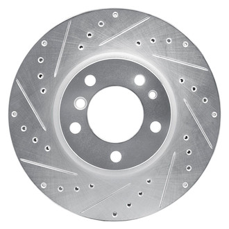 R1 Concepts® - eLINE™ Drilled and Slotted 1-Piece Front Driver Side Brake Rotor