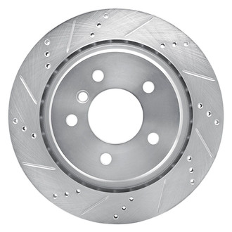 R1 Concepts® - eLINE™ Drilled and Slotted 1-Piece Rear Passenger Side Brake Rotor