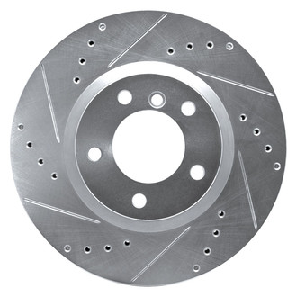 R1 Concepts® - eLINE™ Drilled and Slotted 1-Piece Front Passenger Side Brake Rotor