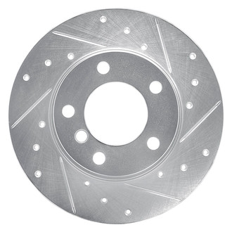 R1 Concepts® - eLINE™ Drilled and Slotted 1-Piece Front Passenger Side Brake Rotor