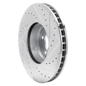 R1 Concepts® - eLINE™ Drilled and Slotted 1-Piece Front Driver Side Brake Rotor