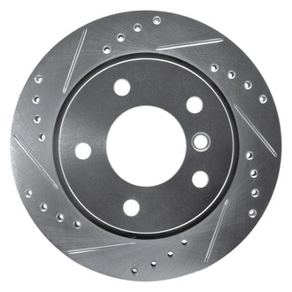R1 Concepts® - eLINE™ Drilled and Slotted 1-Piece Rear Driver Side Brake Rotor