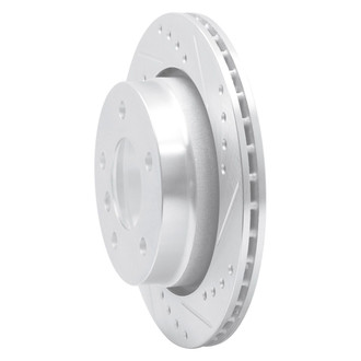 R1 Concepts® - eLINE™ Drilled and Slotted 1-Piece Rear Passenger Side Brake Rotor