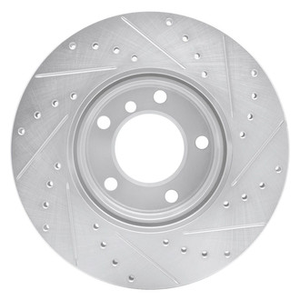 R1 Concepts® - eLINE™ Drilled and Slotted 1-Piece Front Driver Side Brake Rotor