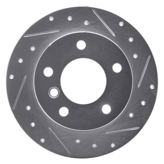 R1 Concepts® - eLINE™ Drilled and Slotted 1-Piece Rear Passenger Side Brake Rotor