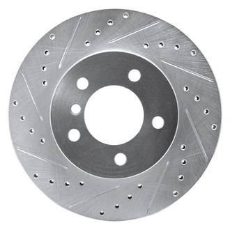 R1 Concepts® - eLINE™ Drilled and Slotted 1-Piece Front Driver Side Brake Rotor