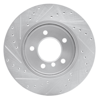 R1 Concepts® - eLINE™ Drilled and Slotted 1-Piece Front Passenger Side Brake Rotor