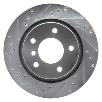 R1 Concepts® - eLINE™ Drilled and Slotted 1-Piece Rear Driver Side Brake Rotor