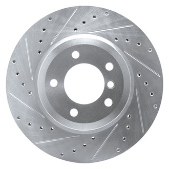 R1 Concepts® - eLINE™ Drilled and Slotted 1-Piece Front Driver Side Brake Rotor