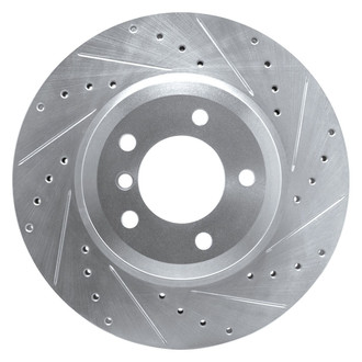 R1 Concepts® - eLINE™ Drilled and Slotted 1-Piece Front Passenger Side Brake Rotor