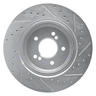 R1 Concepts® - eLINE™ Drilled and Slotted 1-Piece Rear Driver Side Brake Rotor