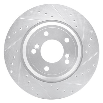 R1 Concepts® - eLINE™ Drilled and Slotted 1-Piece Rear Passenger Side Brake Rotor