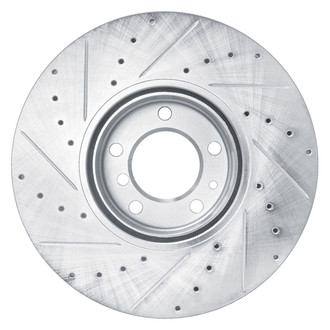R1 Concepts® - eLINE™ Drilled and Slotted 1-Piece Front Passenger Side Brake Rotor