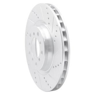 R1 Concepts® - eLINE™ Drilled and Slotted 1-Piece Front Driver Side Brake Rotor