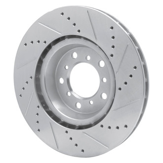 R1 Concepts® - eLINE™ Drilled and Slotted 1-Piece Front Passenger Side Brake Rotor
