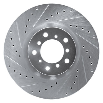 R1 Concepts® - eLINE™ Drilled and Slotted 1-Piece Front Passenger Side Brake Rotor