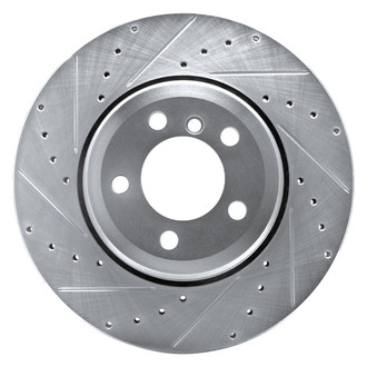 R1 Concepts® - eLINE™ Drilled and Slotted 1-Piece Rear Driver Side Brake Rotor