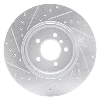 R1 Concepts® - eLINE™ Drilled and Slotted 1-Piece Rear Passenger Side Brake Rotor