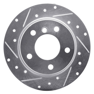 R1 Concepts® - eLINE™ Drilled and Slotted 1-Piece Rear Driver Side Brake Rotor
