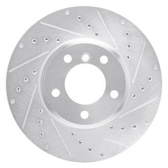 R1 Concepts® - eLINE™ Drilled and Slotted 1-Piece Front Passenger Side Brake Rotor