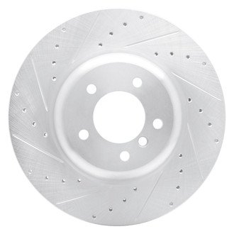R1 Concepts® - eLINE™ Drilled and Slotted 1-Piece Front Driver Side Brake Rotor