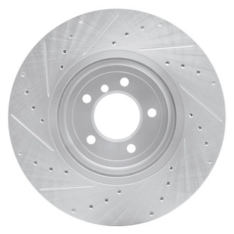 R1 Concepts® - eLINE™ Drilled and Slotted 1-Piece Front Passenger Side Brake Rotor